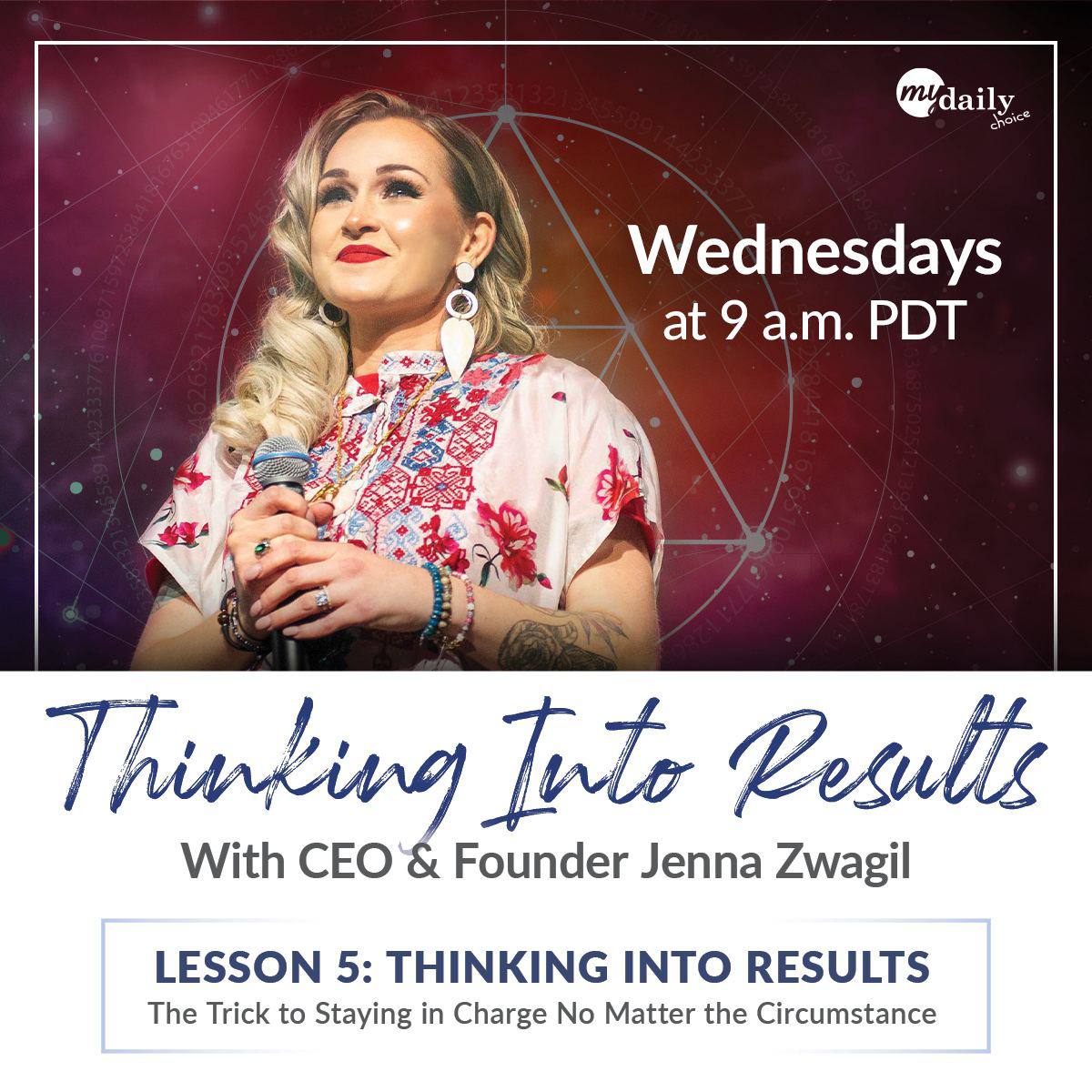 Join Us for Today’s Training! “Thinking Into Results”