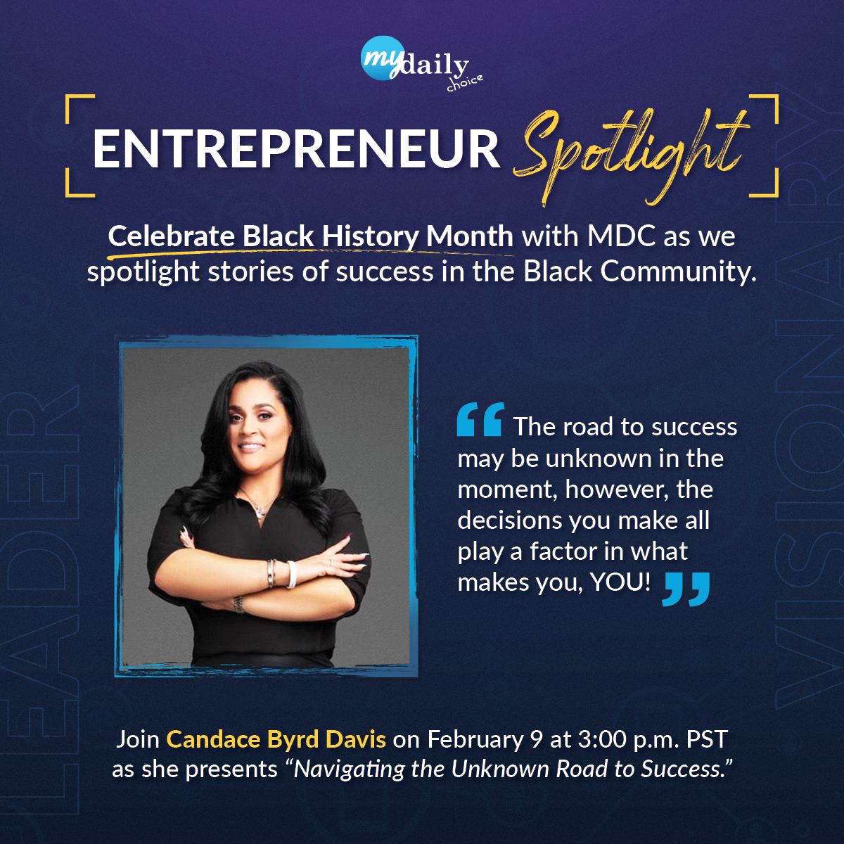 Special Live Presentation with 500K Affiliate Candace Byrd Davis, 2.9.23